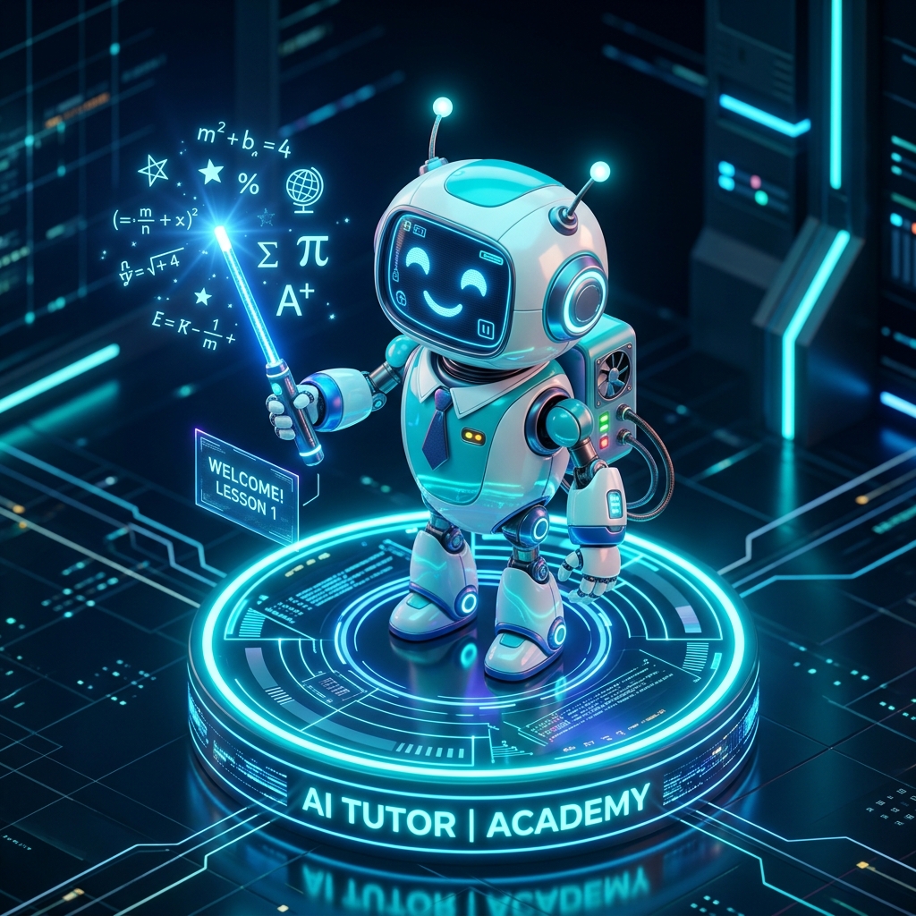AI Robot Tutor Teaching